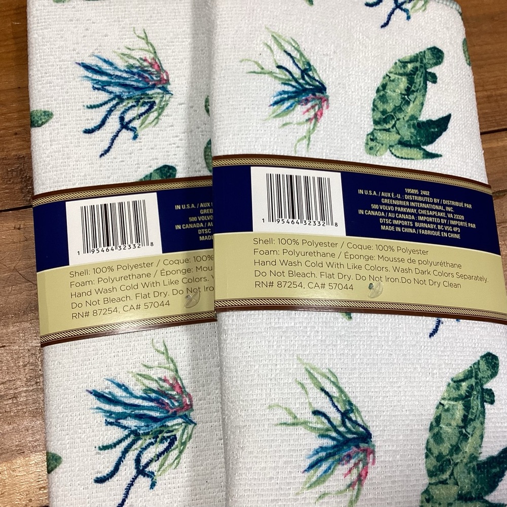 New set of 2 turtle design dish drying mats 12” by 18” - Picture 2 of 2